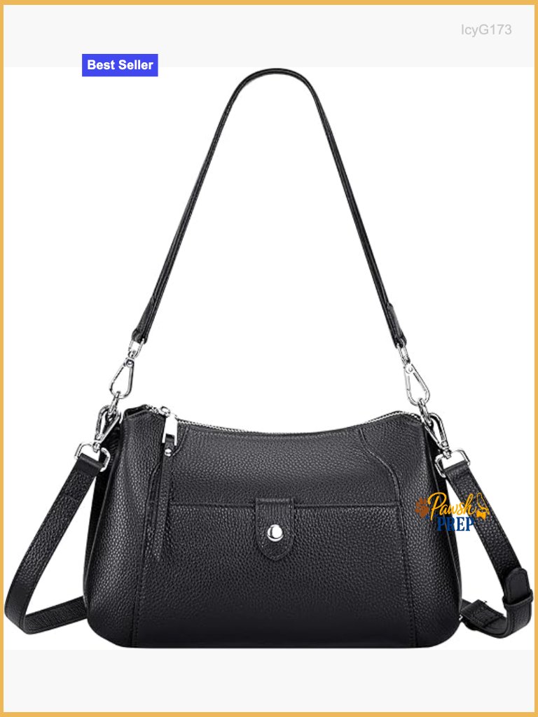 Genuine Leather Small Hobo Crossbody Bag Shoulder Purse